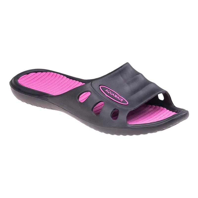 Claquettes MANUSA Femme (Noir / Rouge fuchsia)