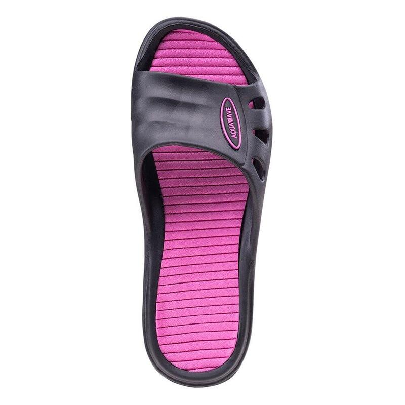 Claquettes MANUSA Femme (Noir / Rouge fuchsia)