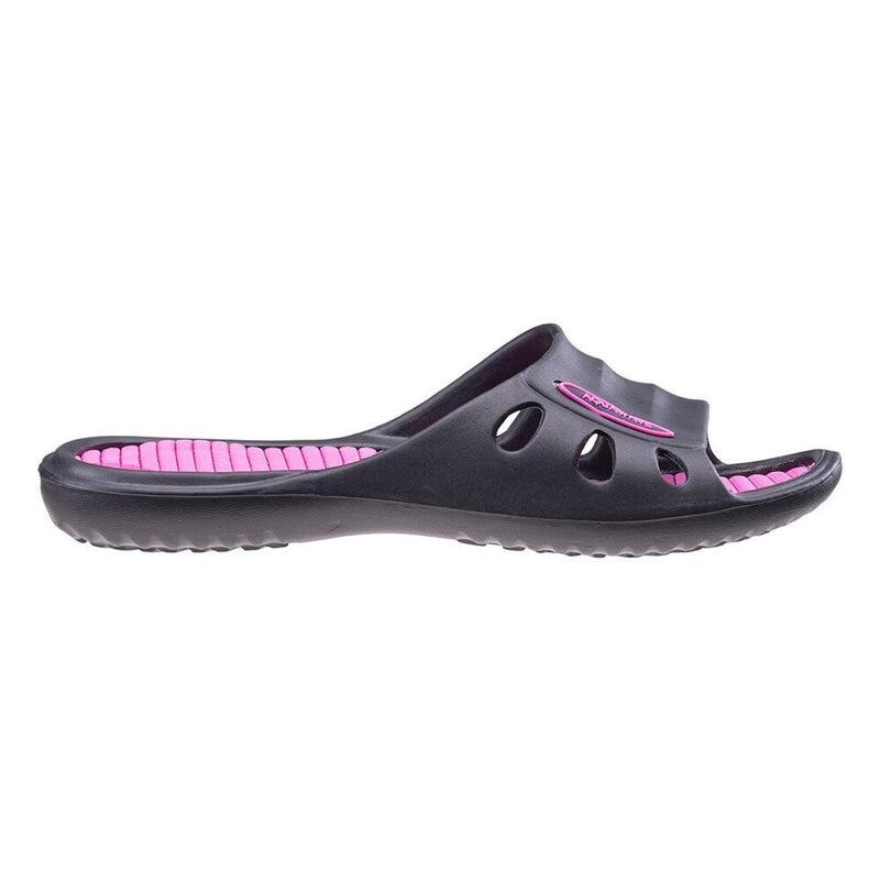 Claquettes MANUSA Femme (Noir / Rouge fuchsia)