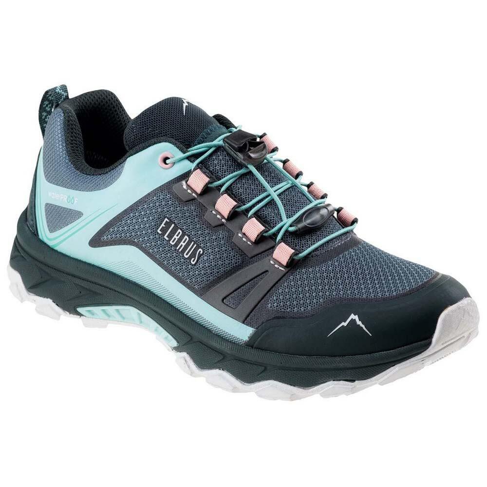 Womens/Ladies Ergides Waterproof Walking Shoes (Balsam Green/Green Gables/Coral 1/4