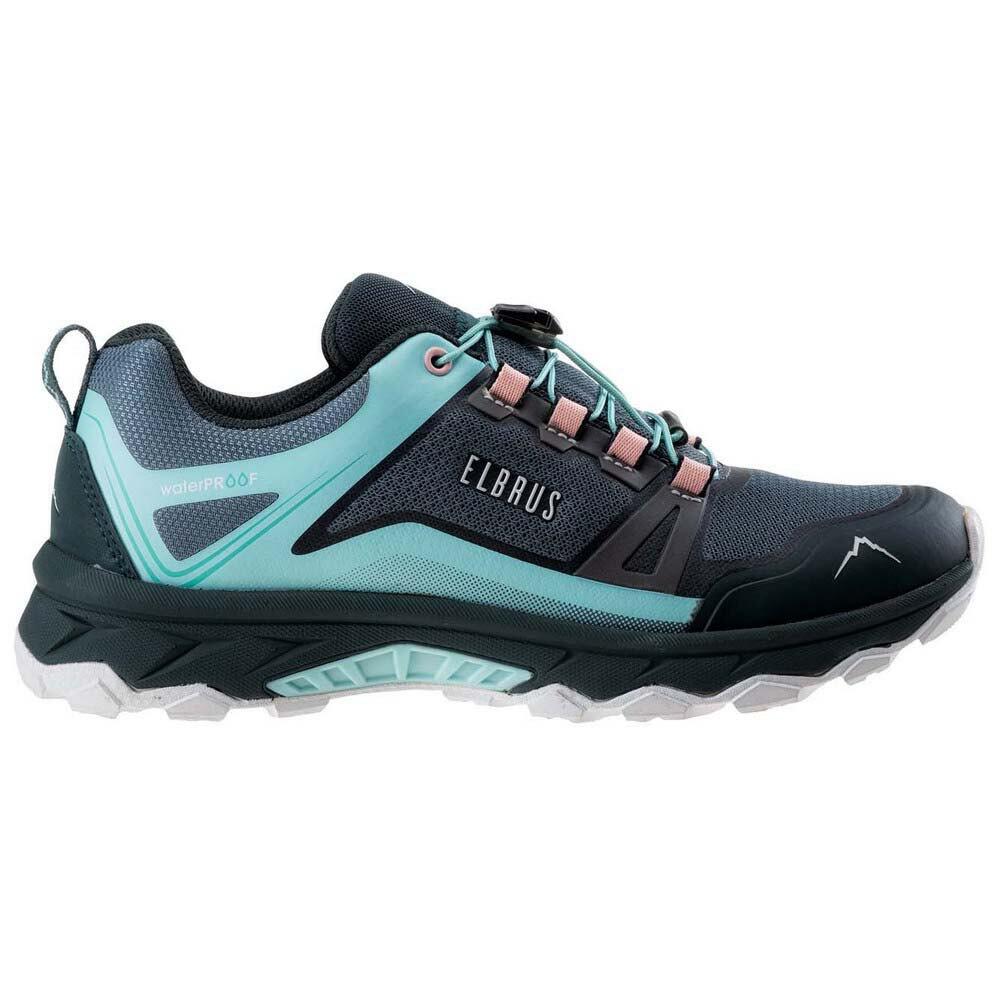 Womens/Ladies Ergides Waterproof Walking Shoes (Balsam Green/Green Gables/Coral 3/4