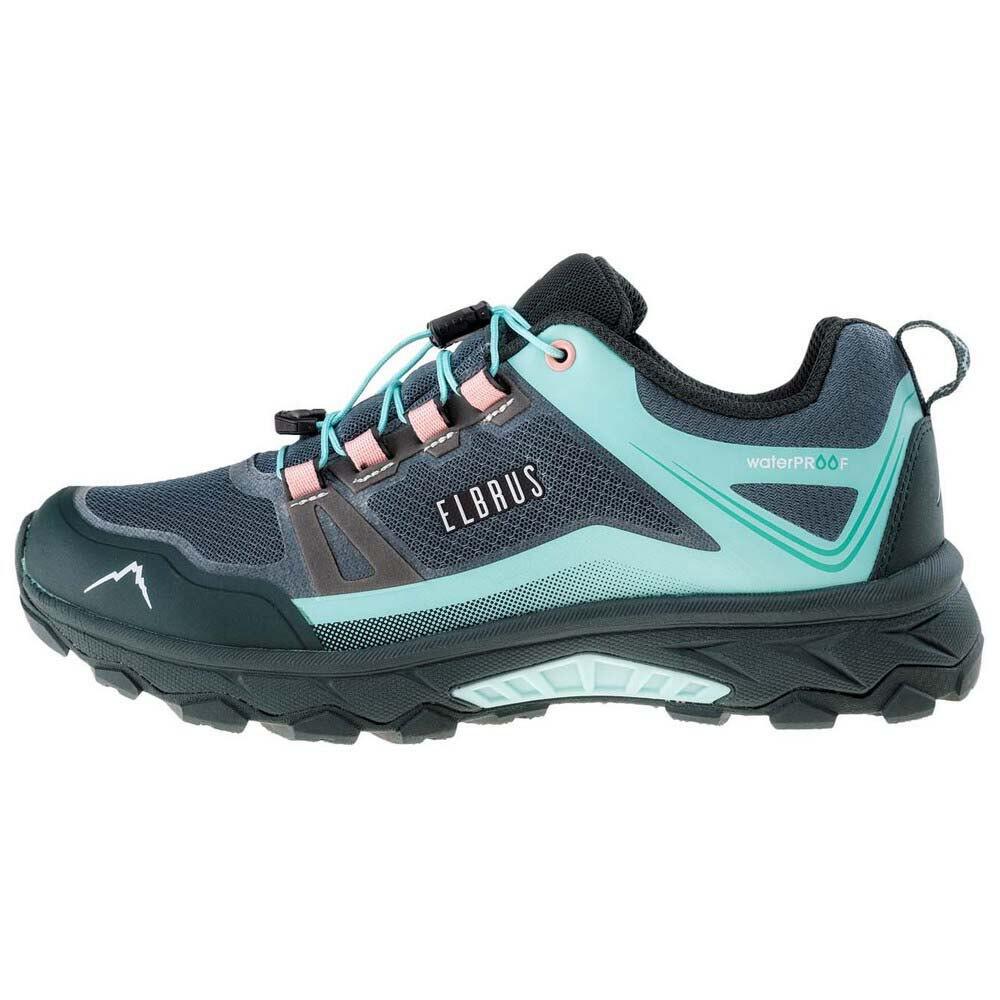 Womens/Ladies Ergides Waterproof Walking Shoes (Balsam Green/Green Gables/Coral 2/4