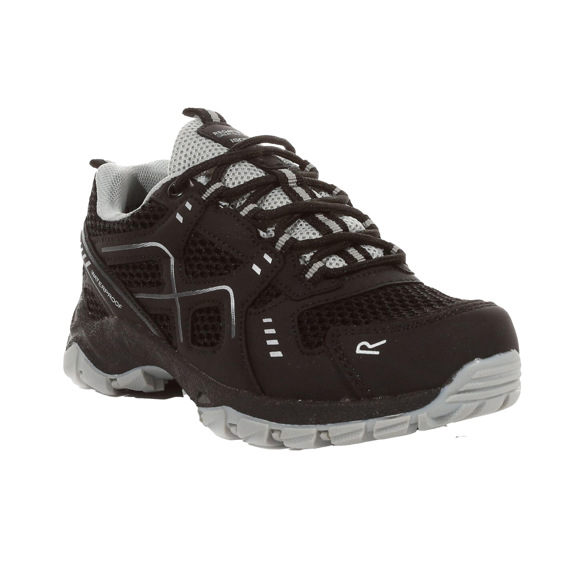 REGATTA Childrens/Kids Vendeavour Walking Shoes (Black/Light Steel)