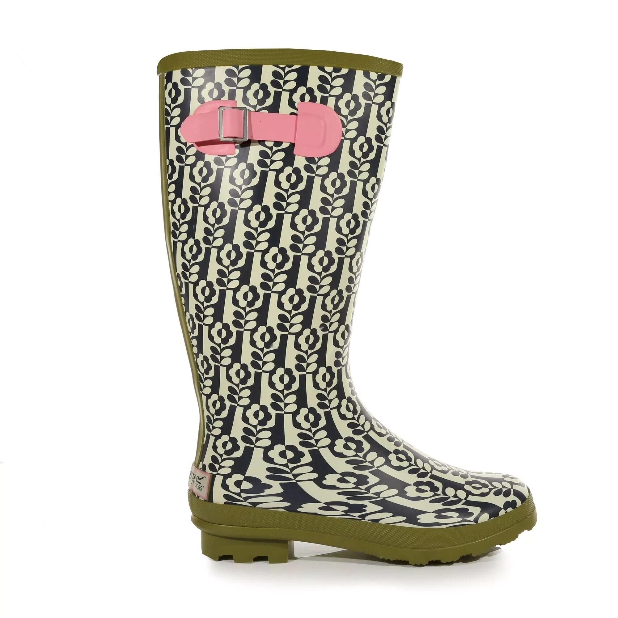 Womens/Ladies Orla Floral Wellington Boots (Stemin Vase) 3/5