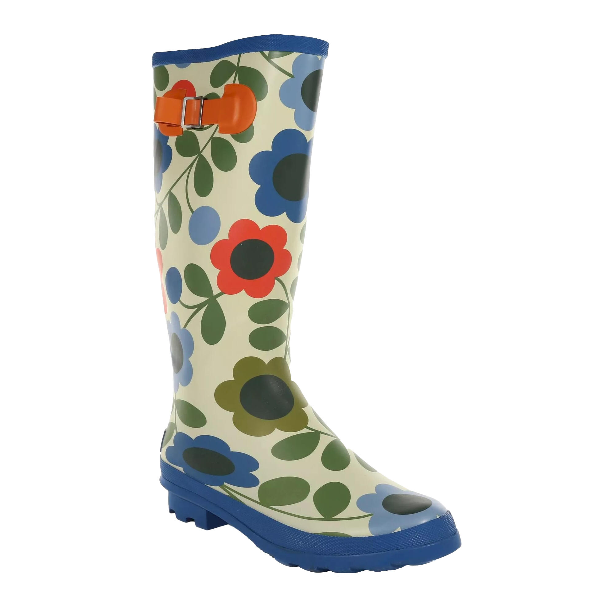 REGATTA Womens/Ladies Orla Kiely Meadow Floral Wellington Boots (Blue/Green)