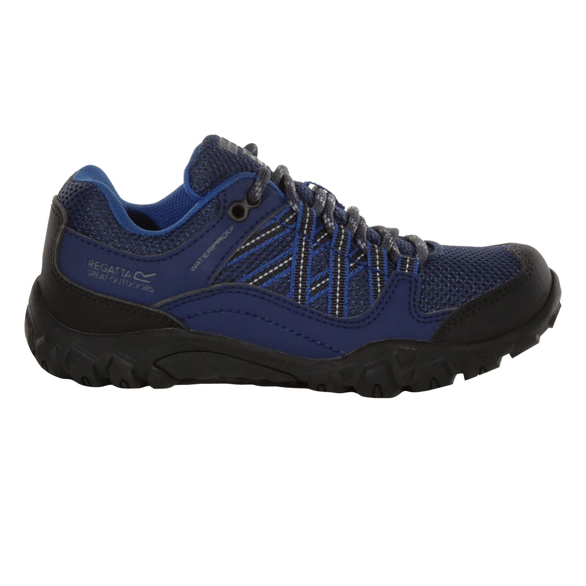 Childrens/Kids Edgepoint Waterproof Walking Shoes (Admiral Blue/Black) 3/5