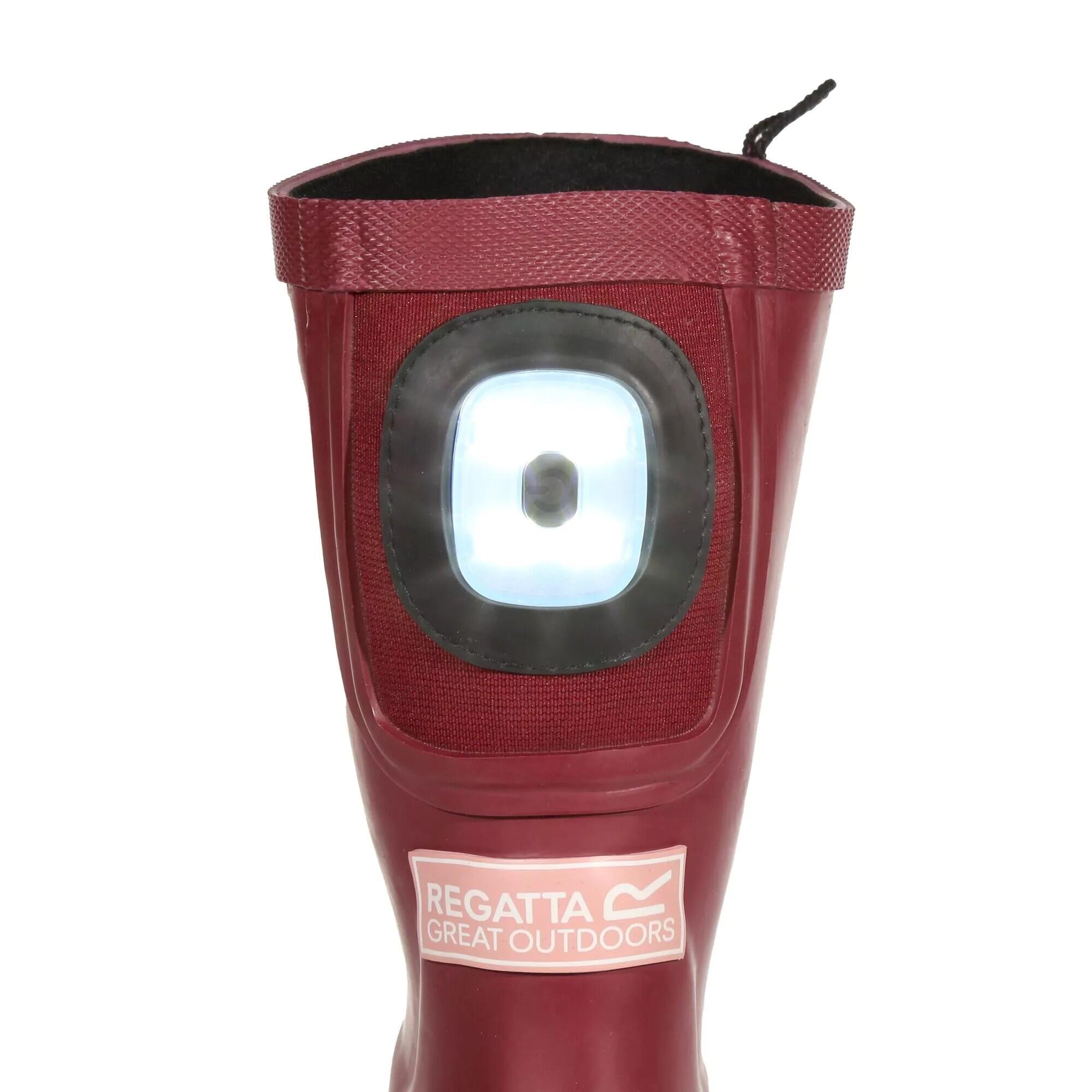 Botas de Agua de Luces Fairweather Shine Brite para Niños/Niñas Pimiento Oscuro, 4/5