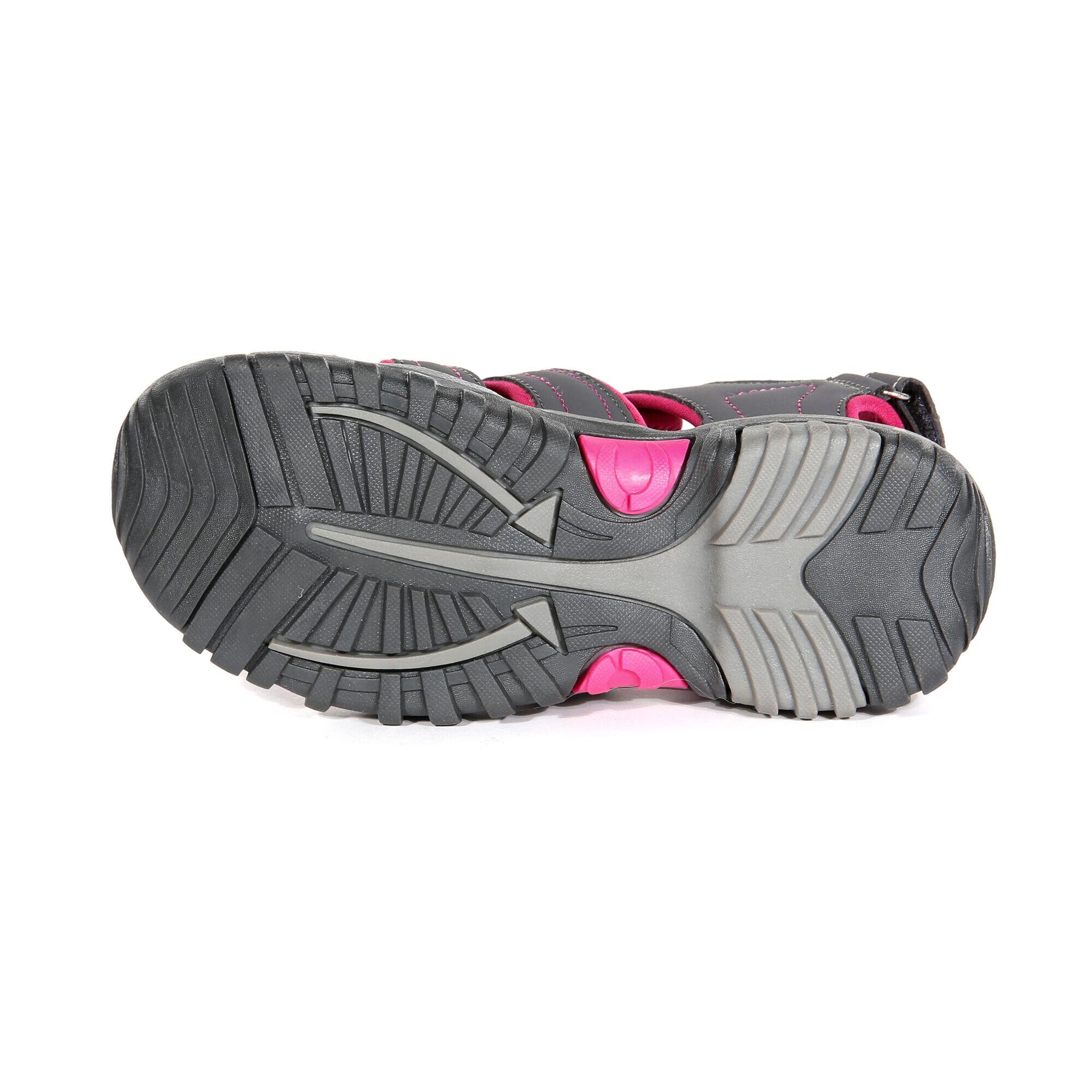 Westshore Junior Kids Walking Sandals - Granite Grey / Pink 5/5