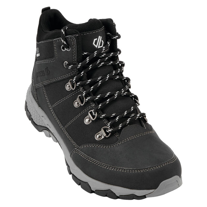 Botas Somoni Gancho, con Cordones para Hombre Negro, Gris