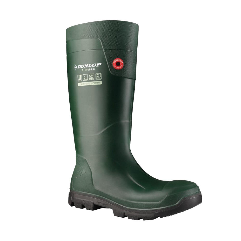 DUNLOP Unisex Adult FieldPro Wellington Boots (Green)