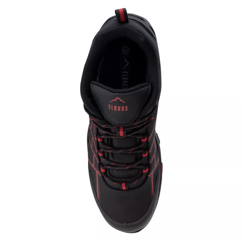 Chaussures De Marche RIMLEY Homme (Noir / Rouge Flamme)