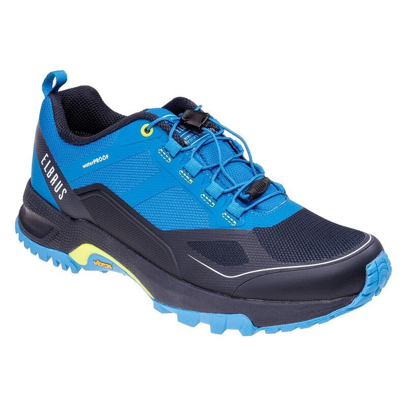 Heren Eltero waterdichte wandelschoenen (Jurk Blauw/Citronelle/Cloissone)