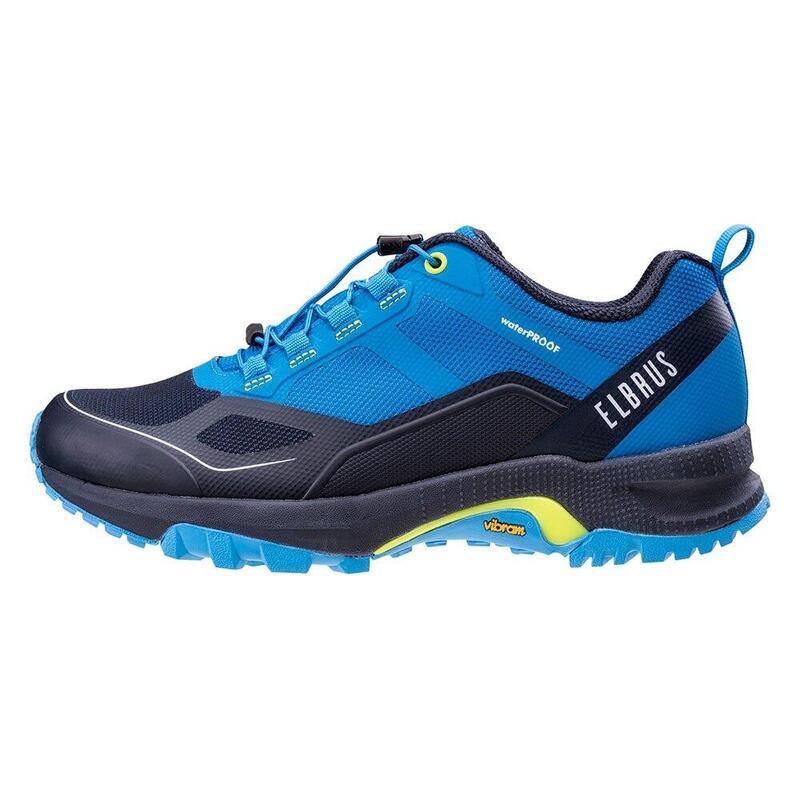 Heren Eltero waterdichte wandelschoenen (Jurk Blauw/Citronelle/Cloissone)