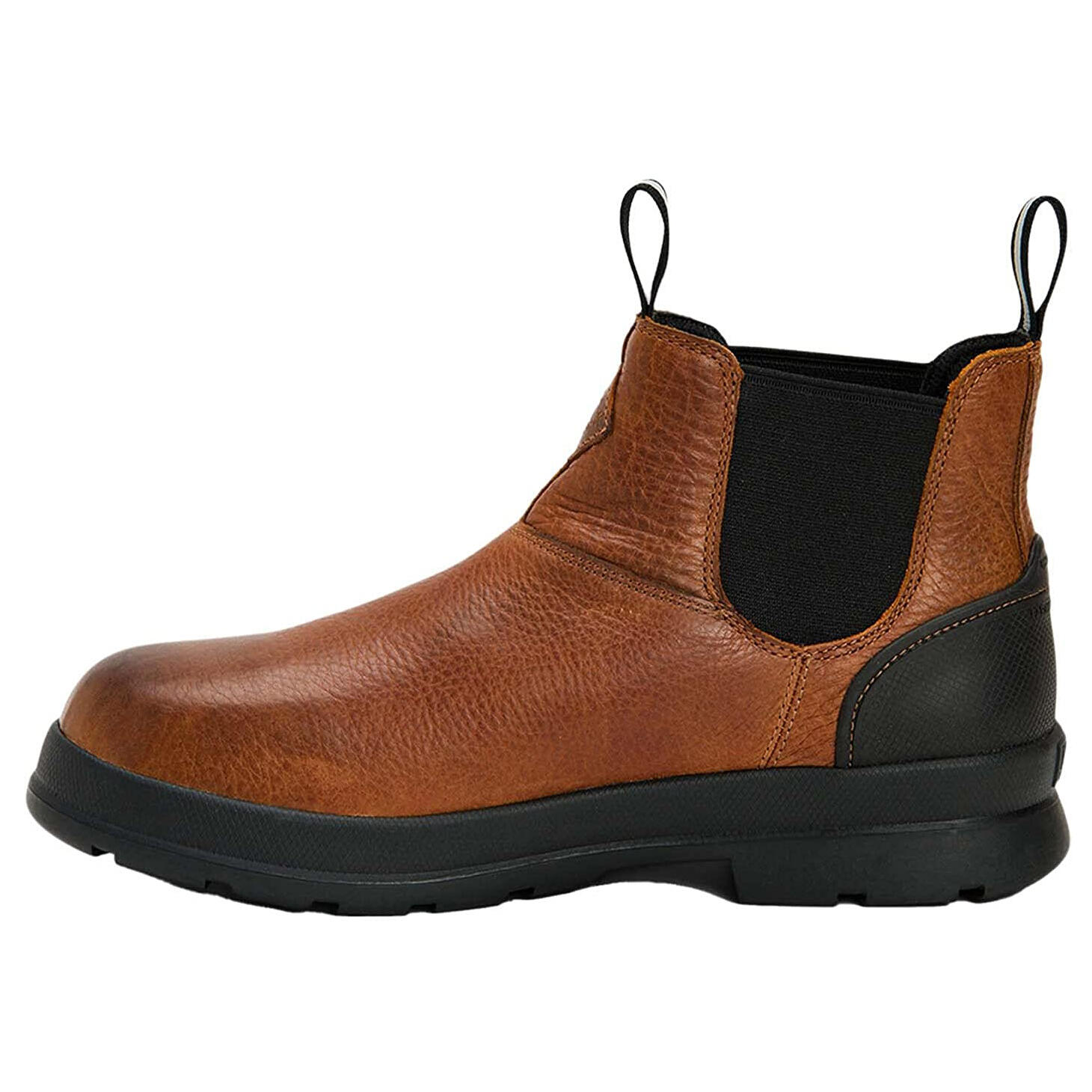 Mens Chore Farm Leather Chelsea Boots (Caramel) 3/4