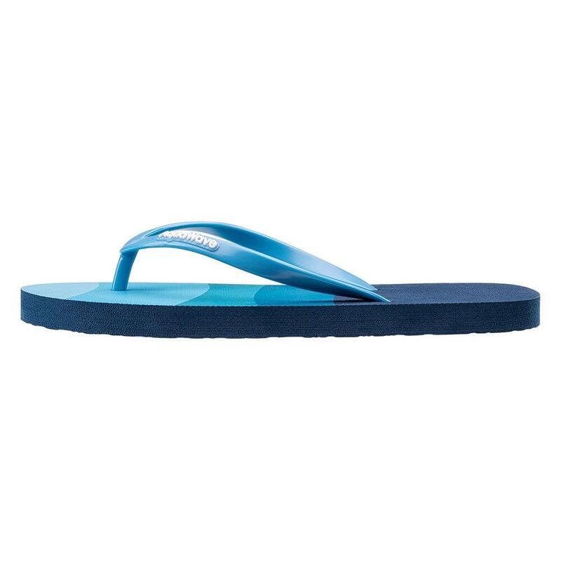 Dames Emily teenslippers met golfpatroon (Blauw)