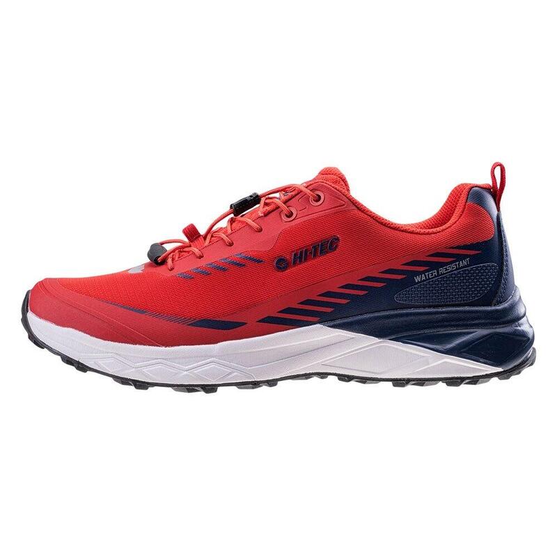 Heren Mostar waterbestendige wandeltrainers (Rood/Navy/Zilver)