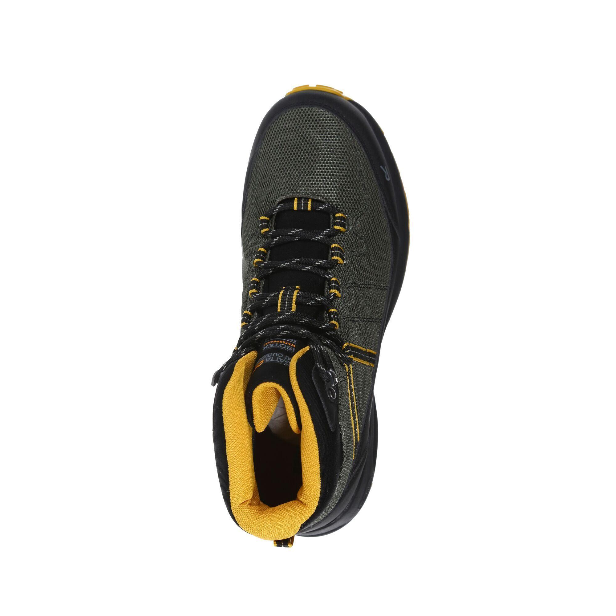 Mens Samaris Lite Walking Boots (Dark Khaki/Yellow Gold) 4/5