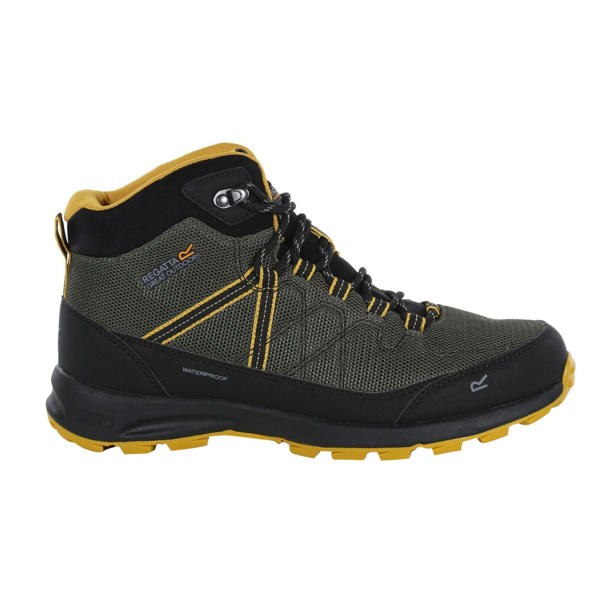 Mens Samaris Lite Walking Boots (Dark Khaki/Yellow Gold) 2/5