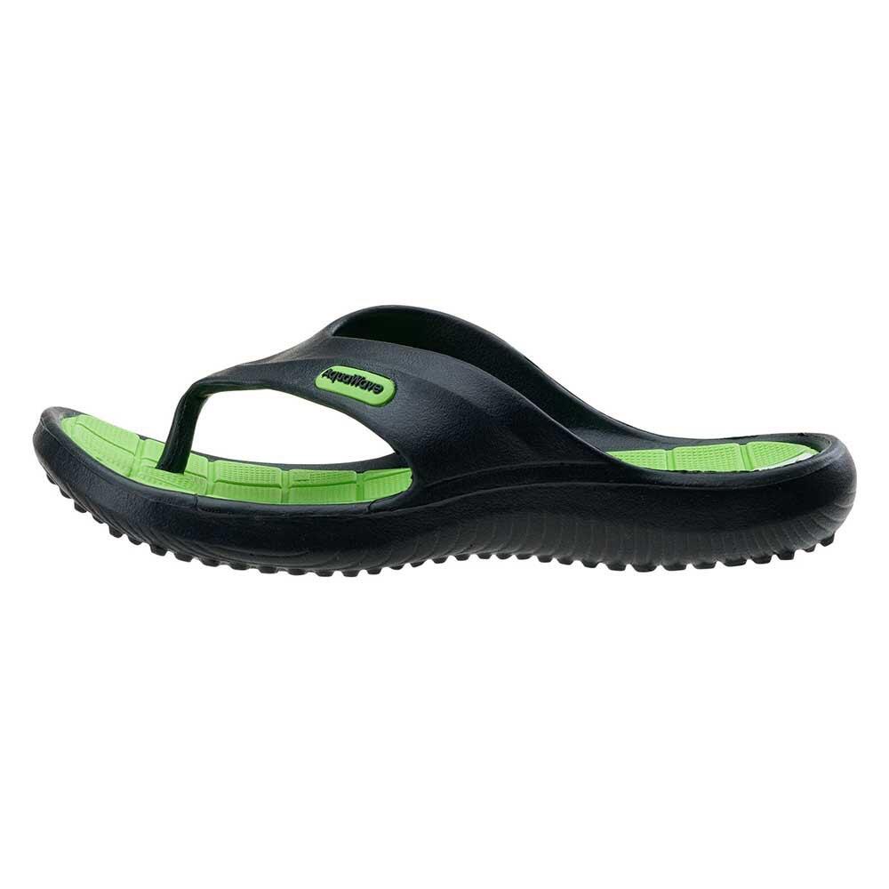 Kinder/Kinder Ilamos Slippers (Zwart/Groen) 2/4