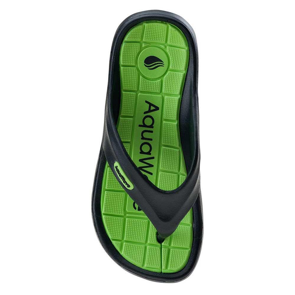 Kinder/Kinder Ilamos Slippers (Zwart/Groen) 3/4