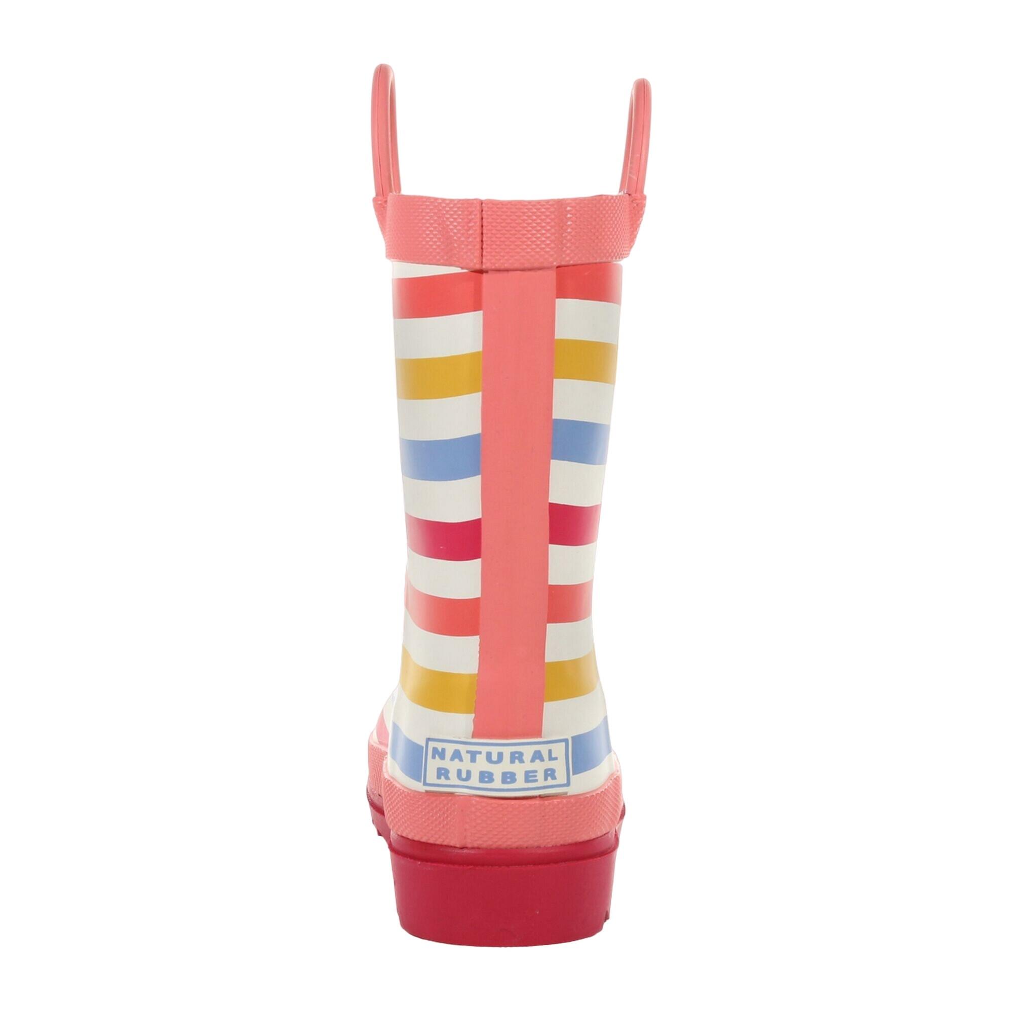 Childrens/Kids Minnow Striped Wellington Boots (Multicoloured) 2/5