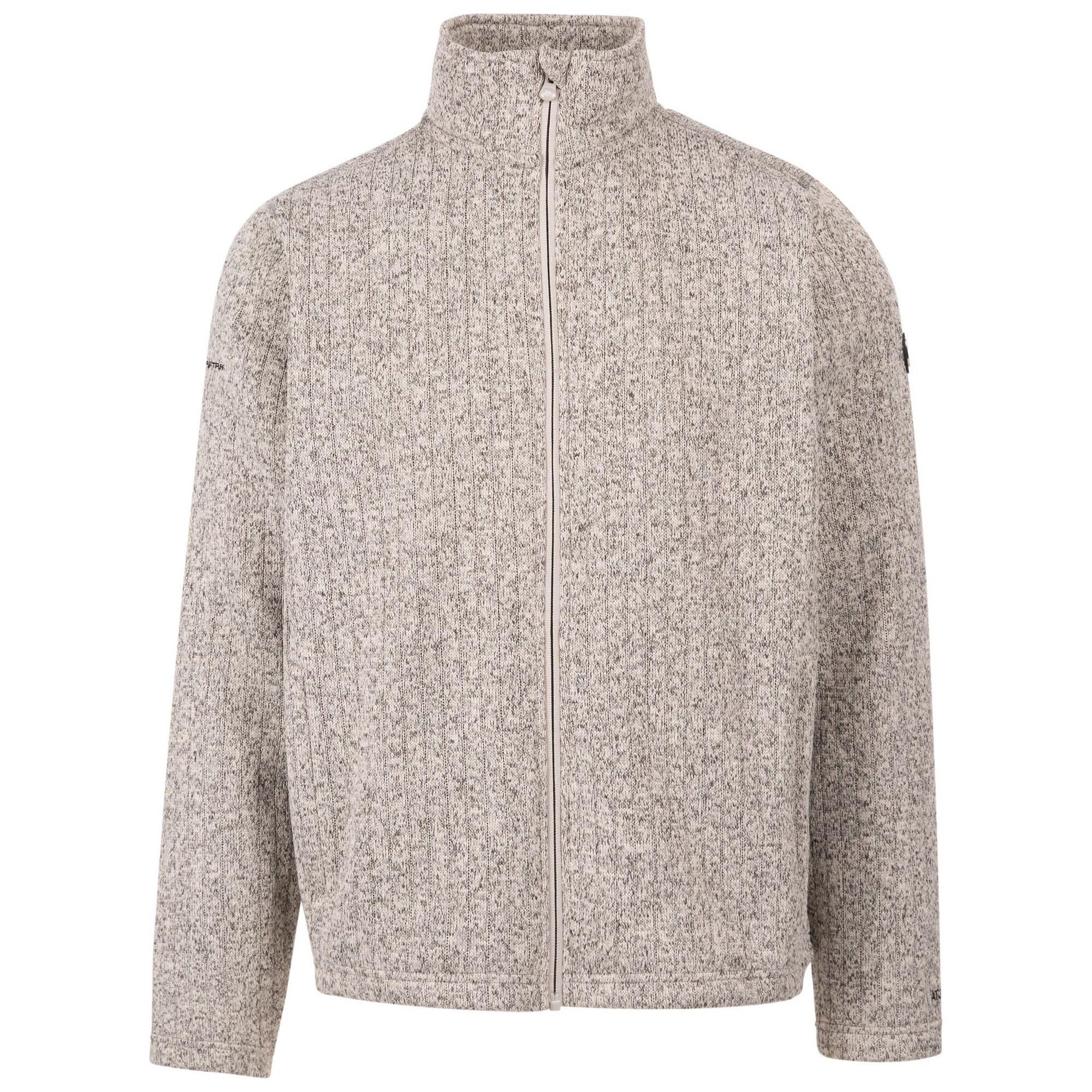 TRESPASS Heren Porlock Fleece Jas (Lichtgrijs mergel)