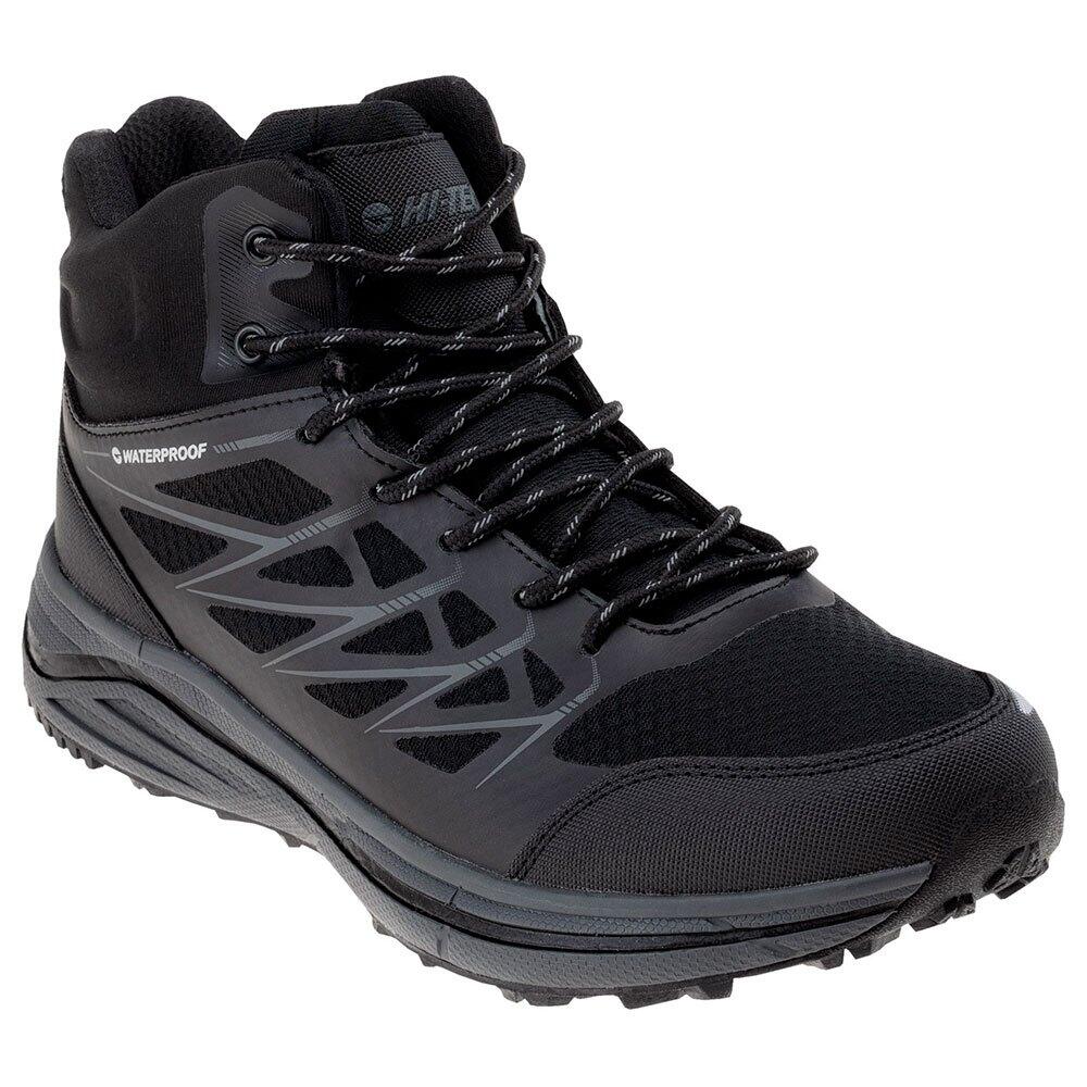 HI-TEC Heren Hewila Waterdichte Mid Cut Wandelschoenen (Zwart)
