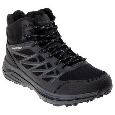 Heren hewila waterdichte mid cut wandelschoenen (zwart)