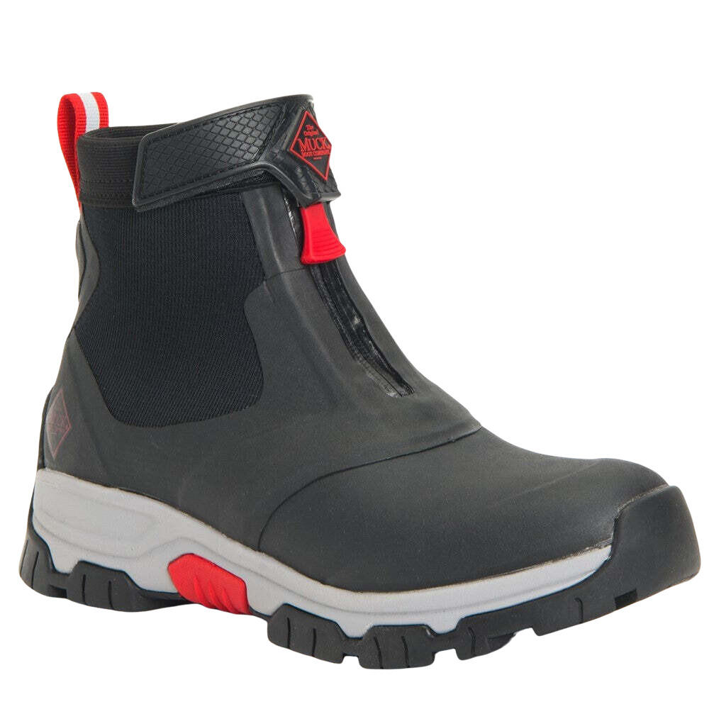 Mens Apex Mid Wellington Boots (Grey/Red) 1/4