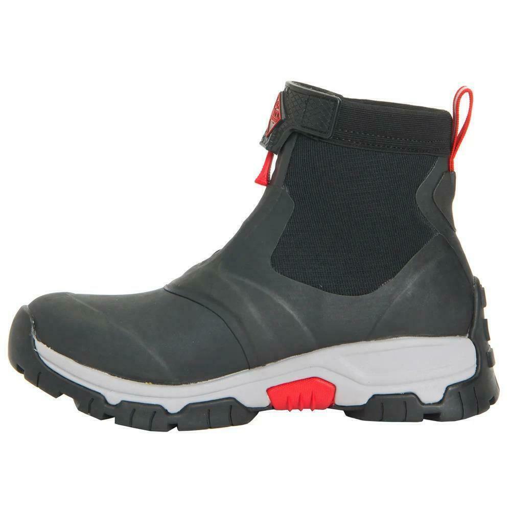 Mens Apex Mid Wellington Boots (Grey/Red) 3/4