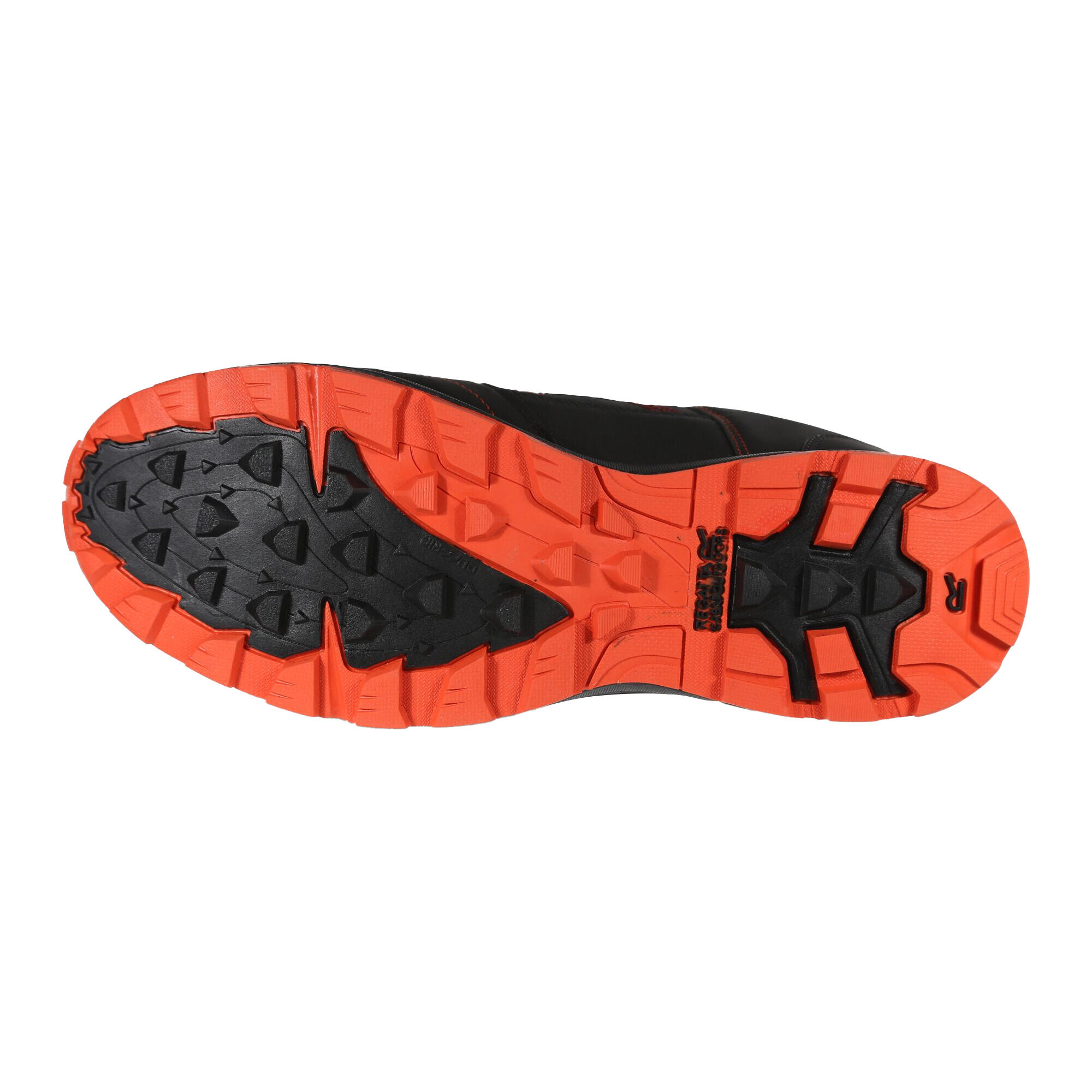 Mens Samaris Low II Hiking Boots (Black/Fiesta Red) 4/5