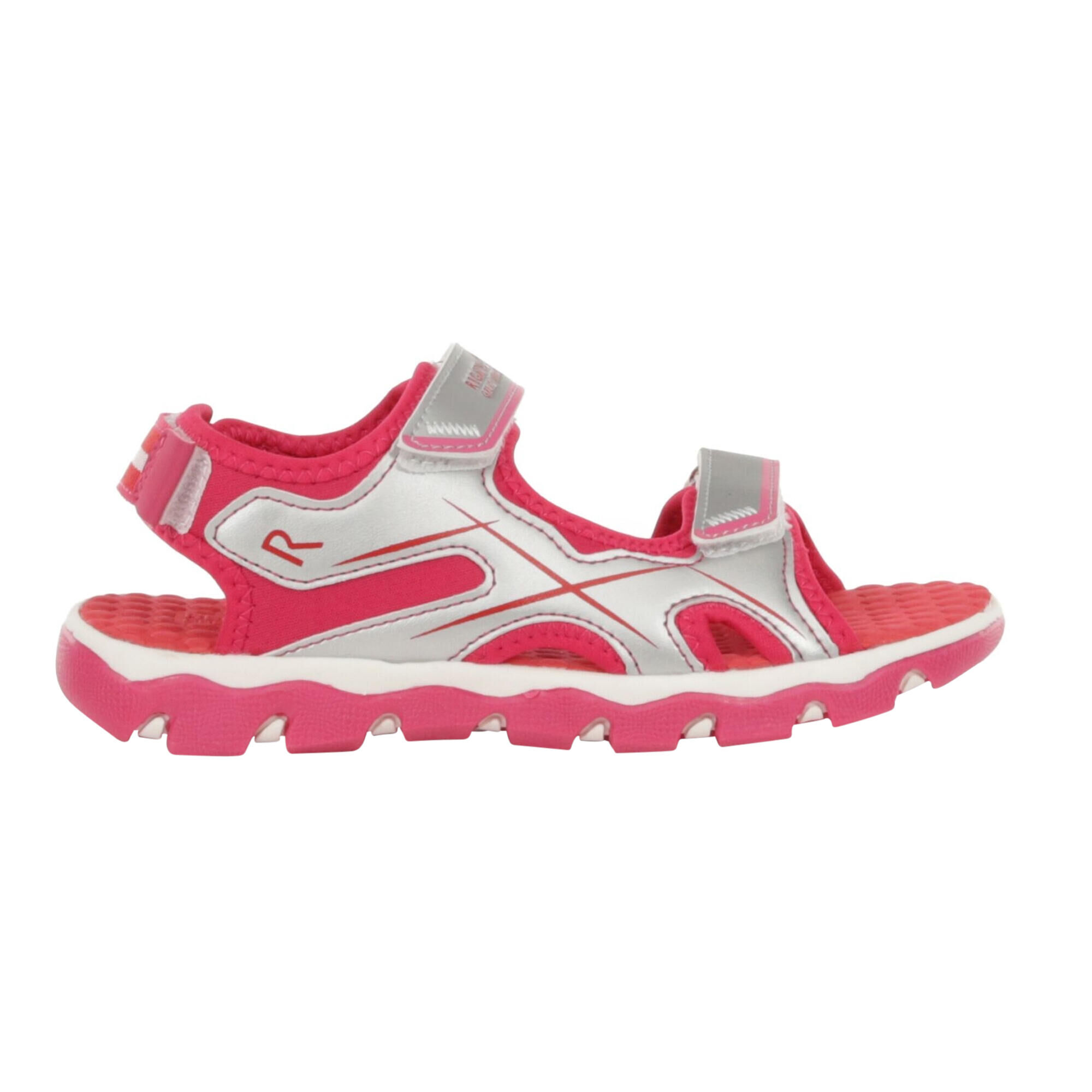 REGATTA Childrens/Kids Kota Drift Sandals (Silver/Duchess Pink)