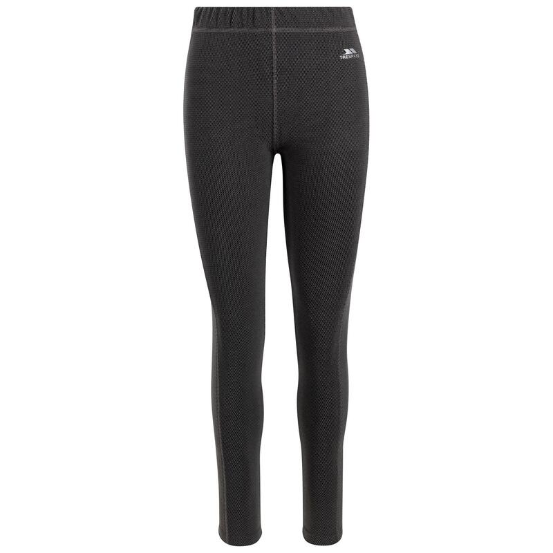 Pantalones de Capa Base Sunita para Mujer Negro, Gris Tormenta