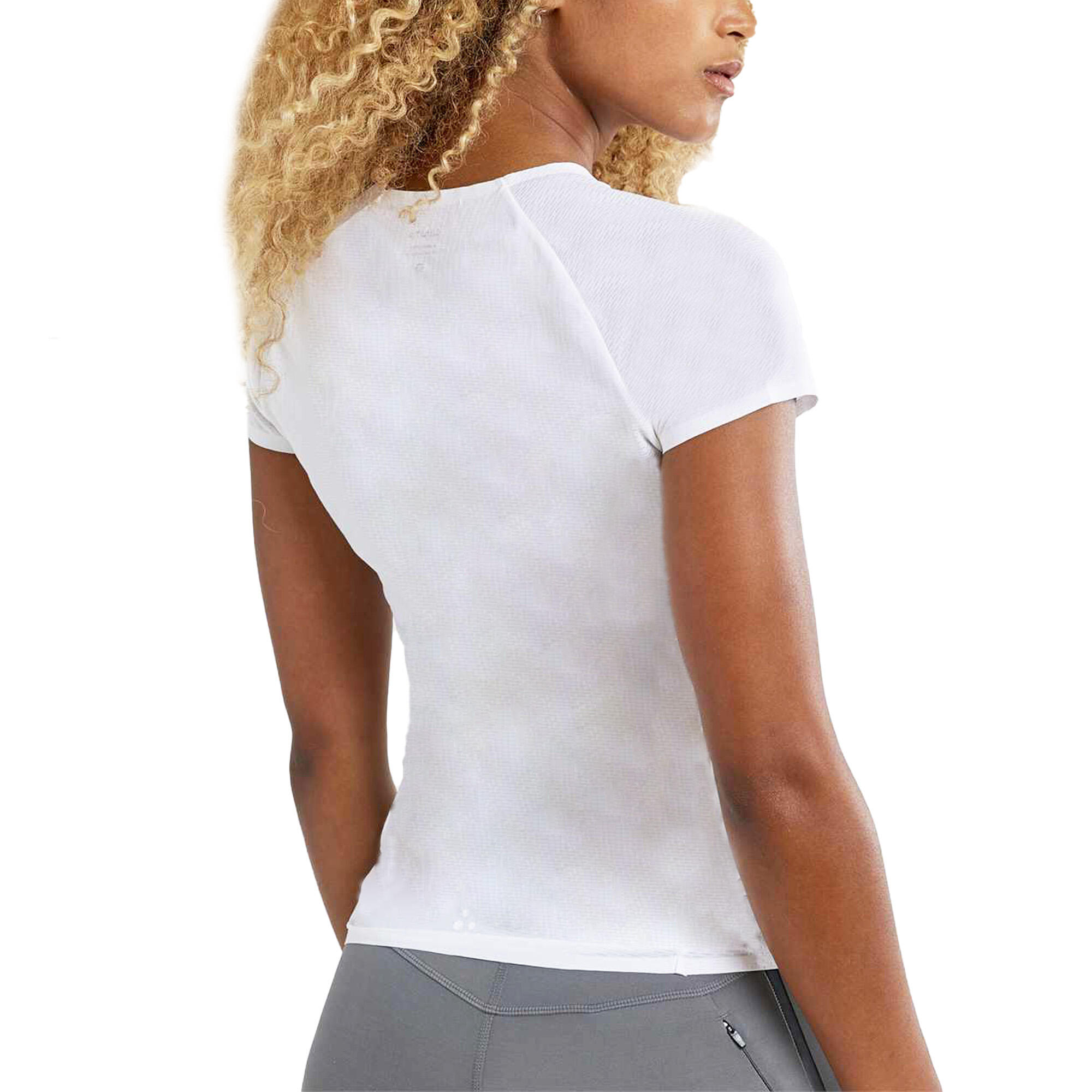 Womens/Ladies Pro Quick Dry Base Layer Top (White) 2/4