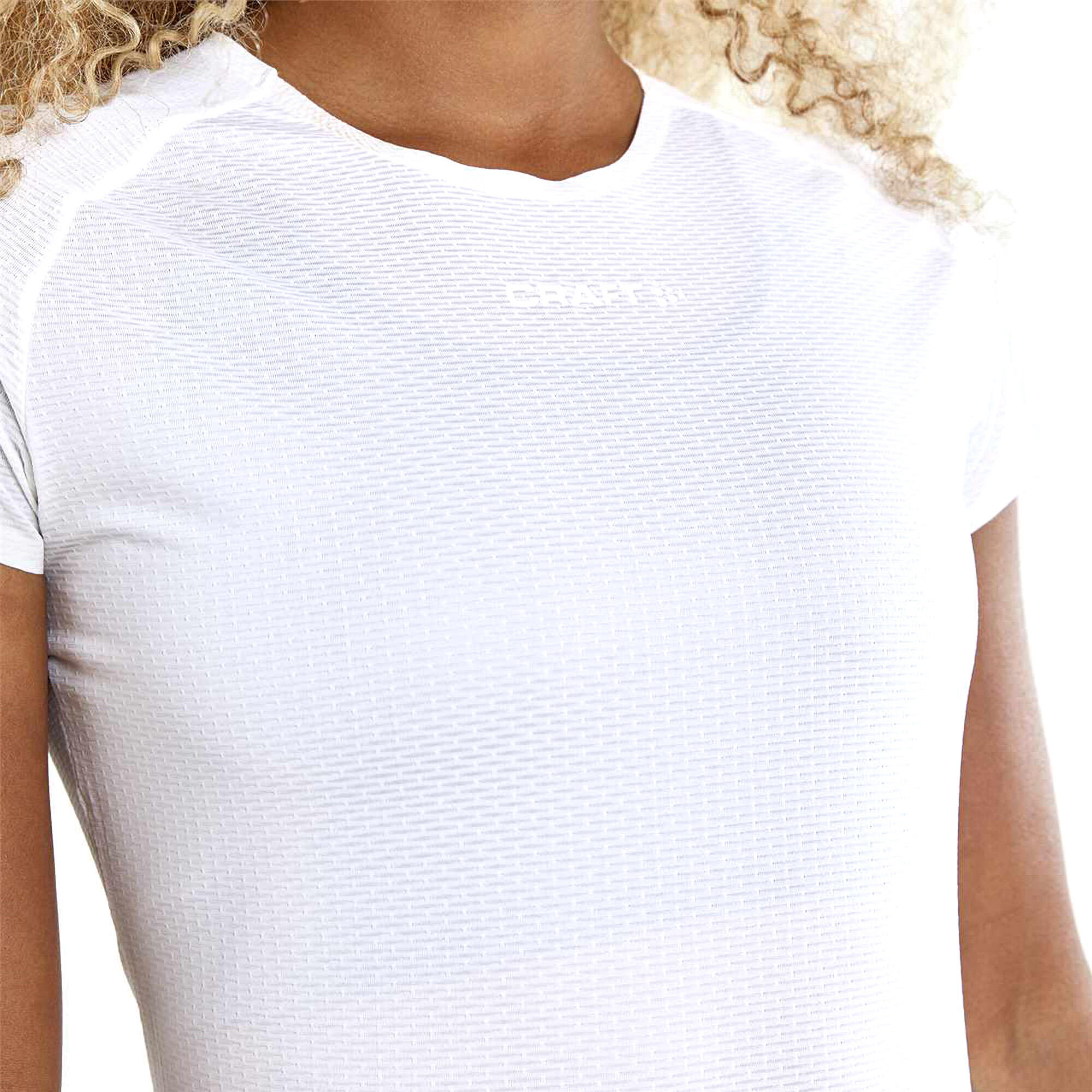 Womens/Ladies Pro Quick Dry Base Layer Top (White) 3/4