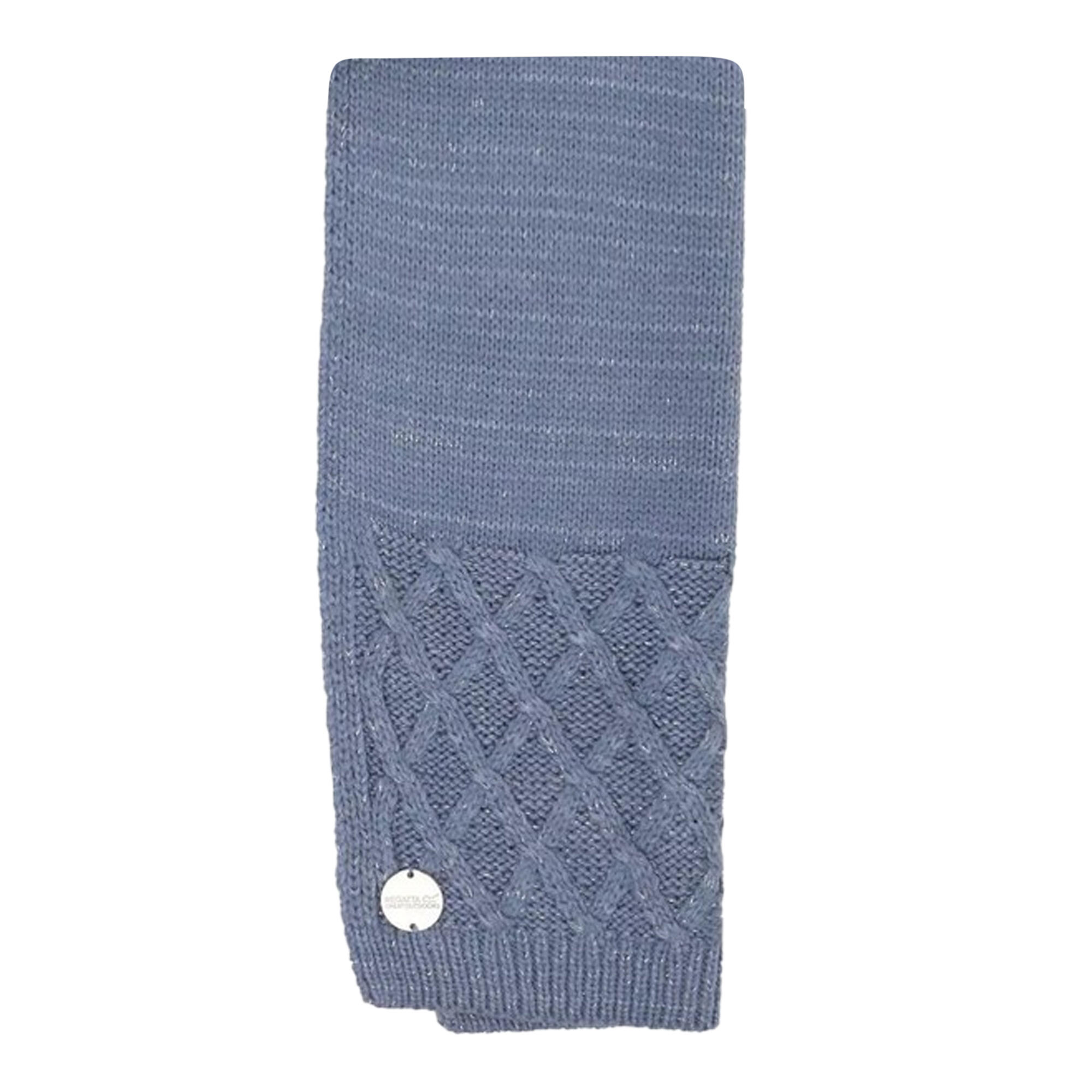 Womens/Ladies Multimix IV Knitted Winter Scarf (Ice Grey) 2/4