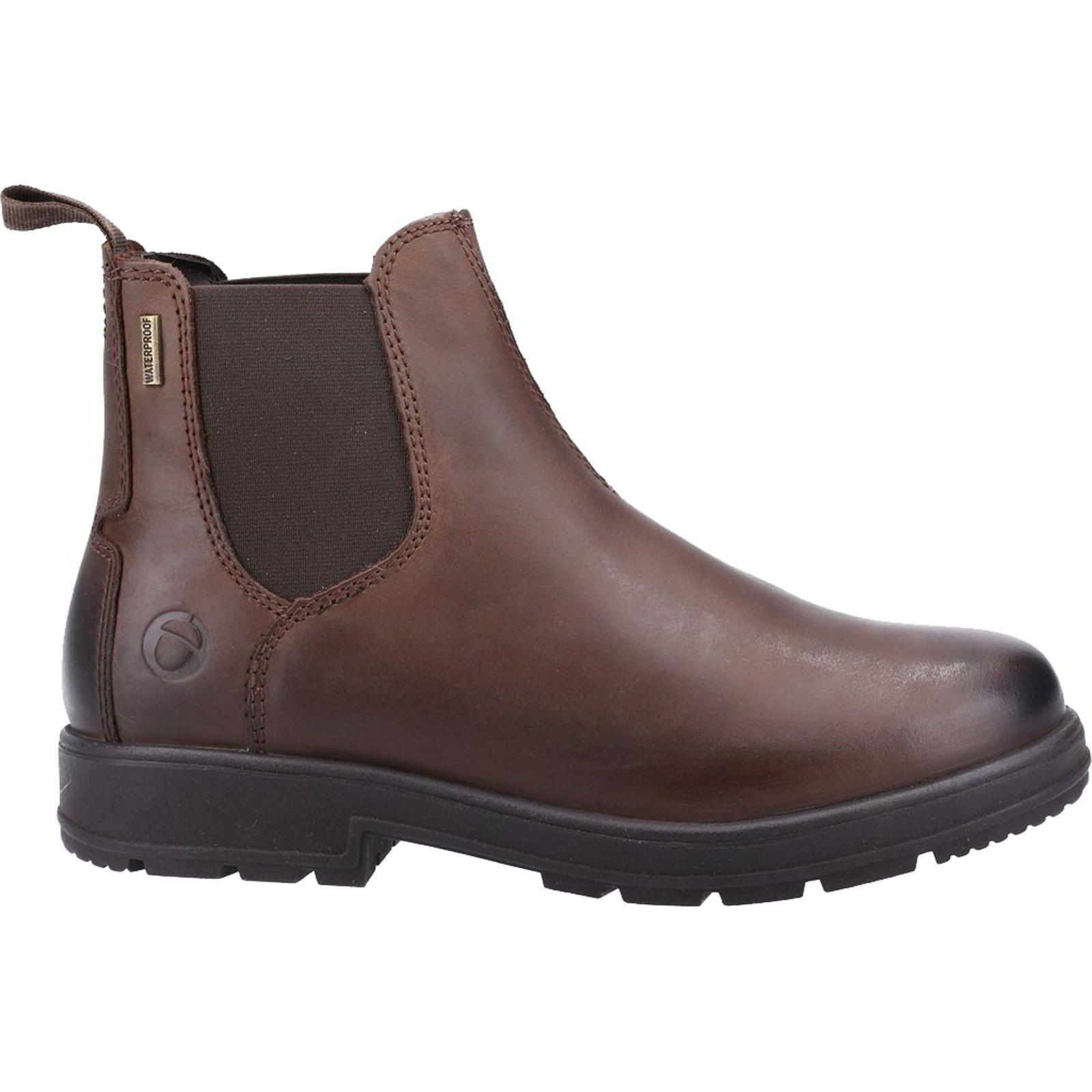 Mens Farmington Leather Boots (Brown) 3/5