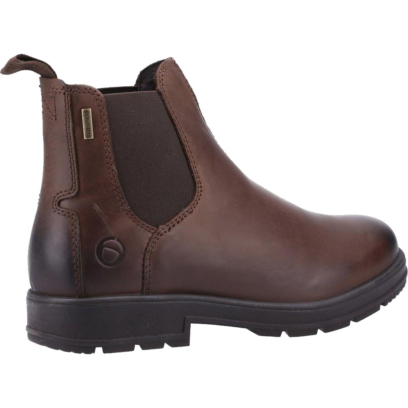 Mens Farmington Leather Boots (Brown) 2/5