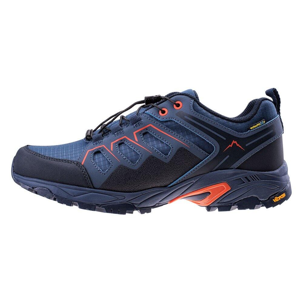 Scarpe Da Trekking Blu In Vera Pelle Scamosciata - Con Elastico, Comode E Antiscivolo