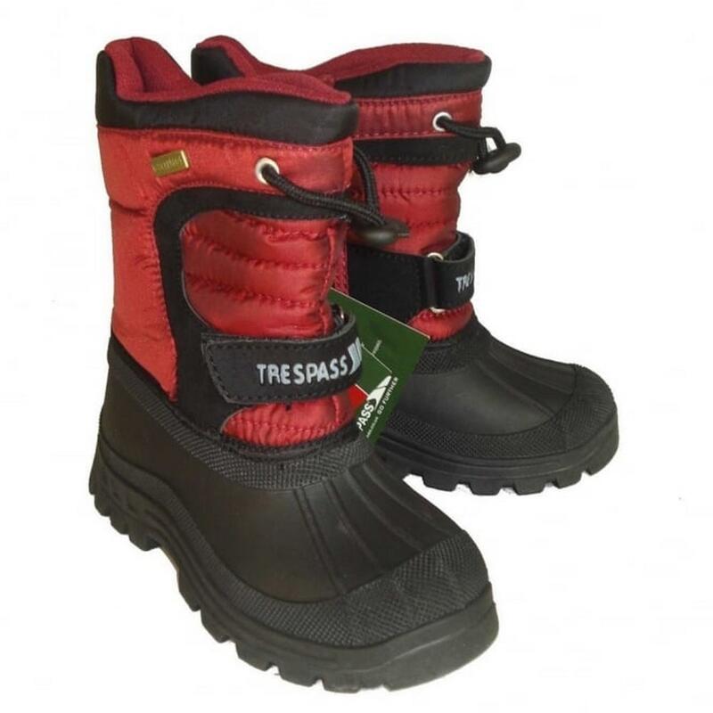 Kukun Schneestiefel Kinder Rot