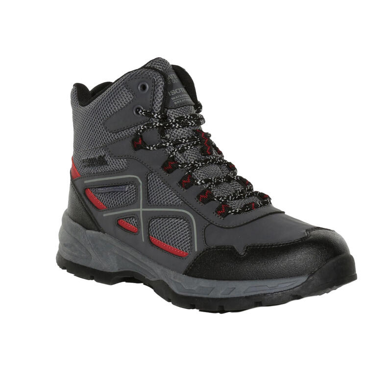 Botas de caminhada Vendeavour para homem Cinza / Vermelho Rio
