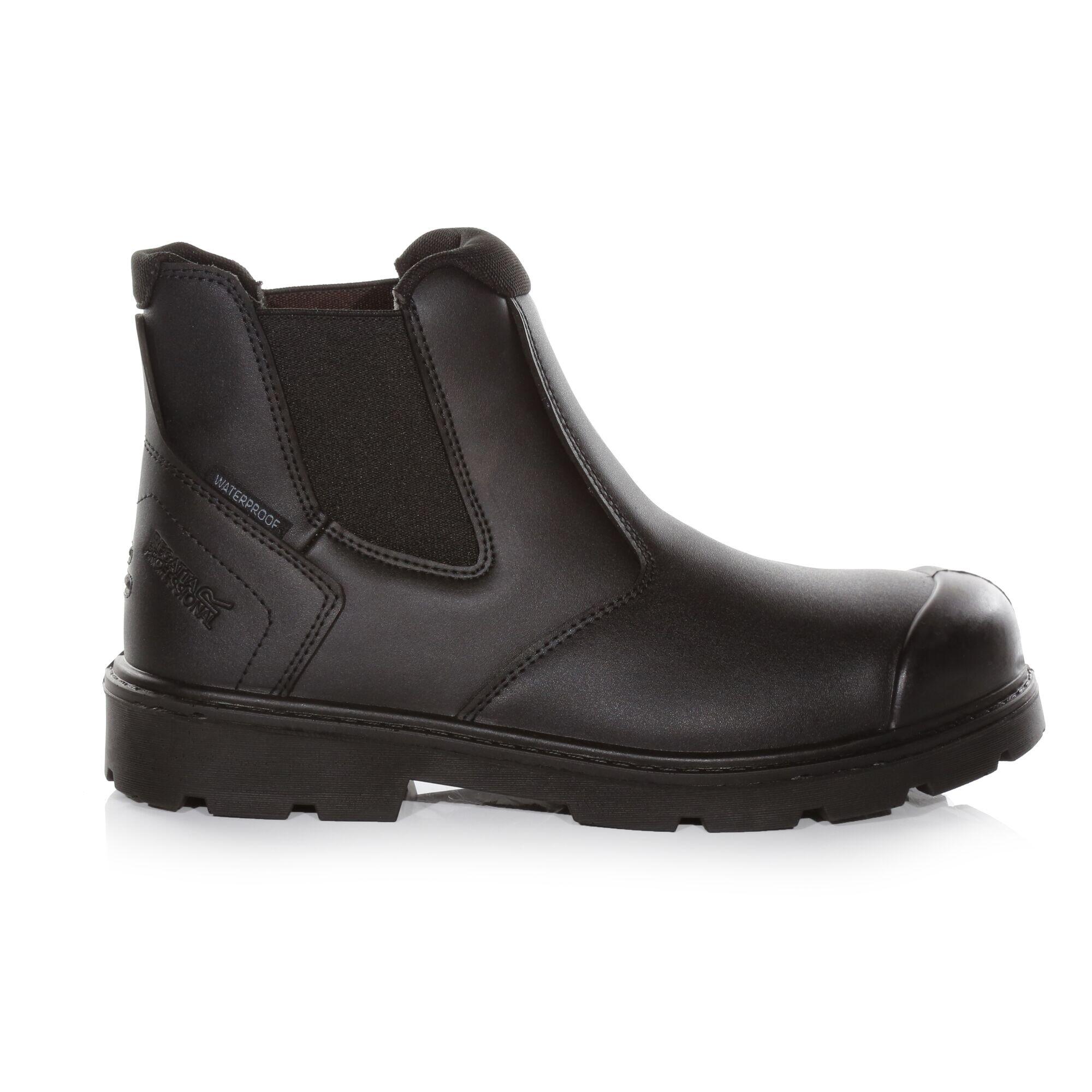 Mens Waterproof Action Leather Dealer Boots (Black) 3/5