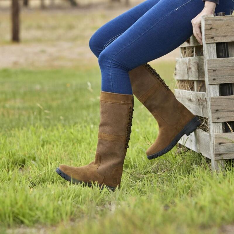 Stiefel "Danman", Leder Damen Schokoladenbraun