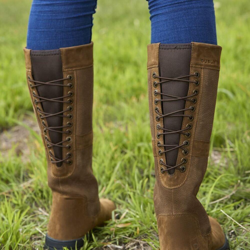 Womens/Ladies Danman Leather Boots (Chocolate Brown) 2/5