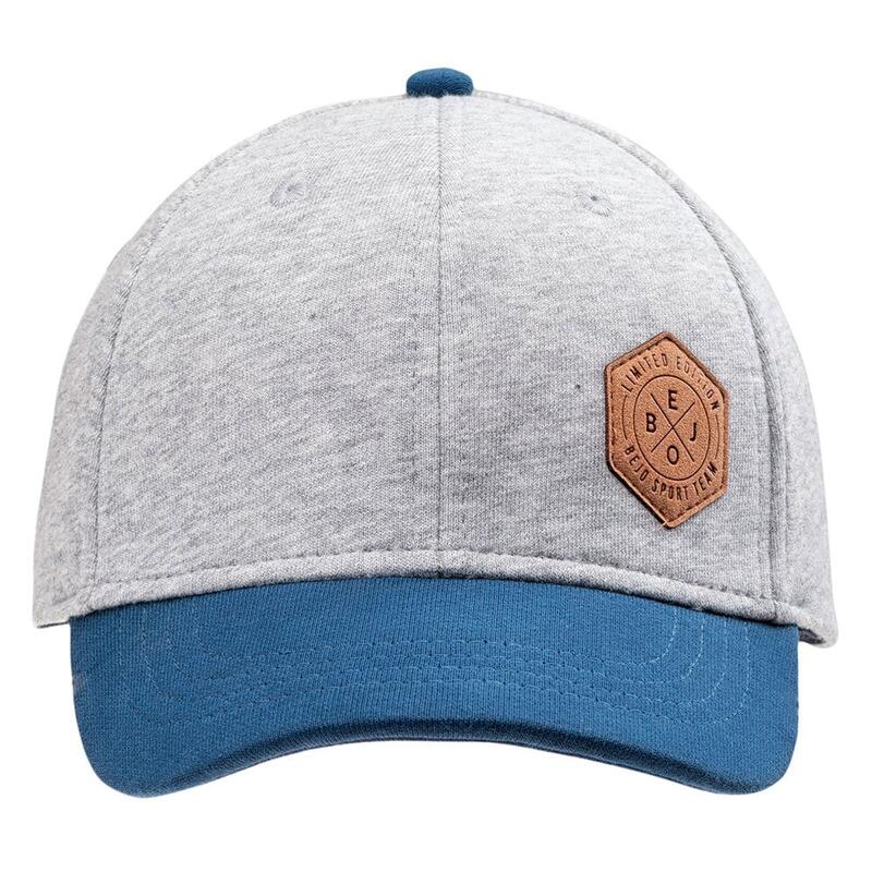 Jongens Jaxin Patch Cap (Grijs gemêleerd/Poseidon)