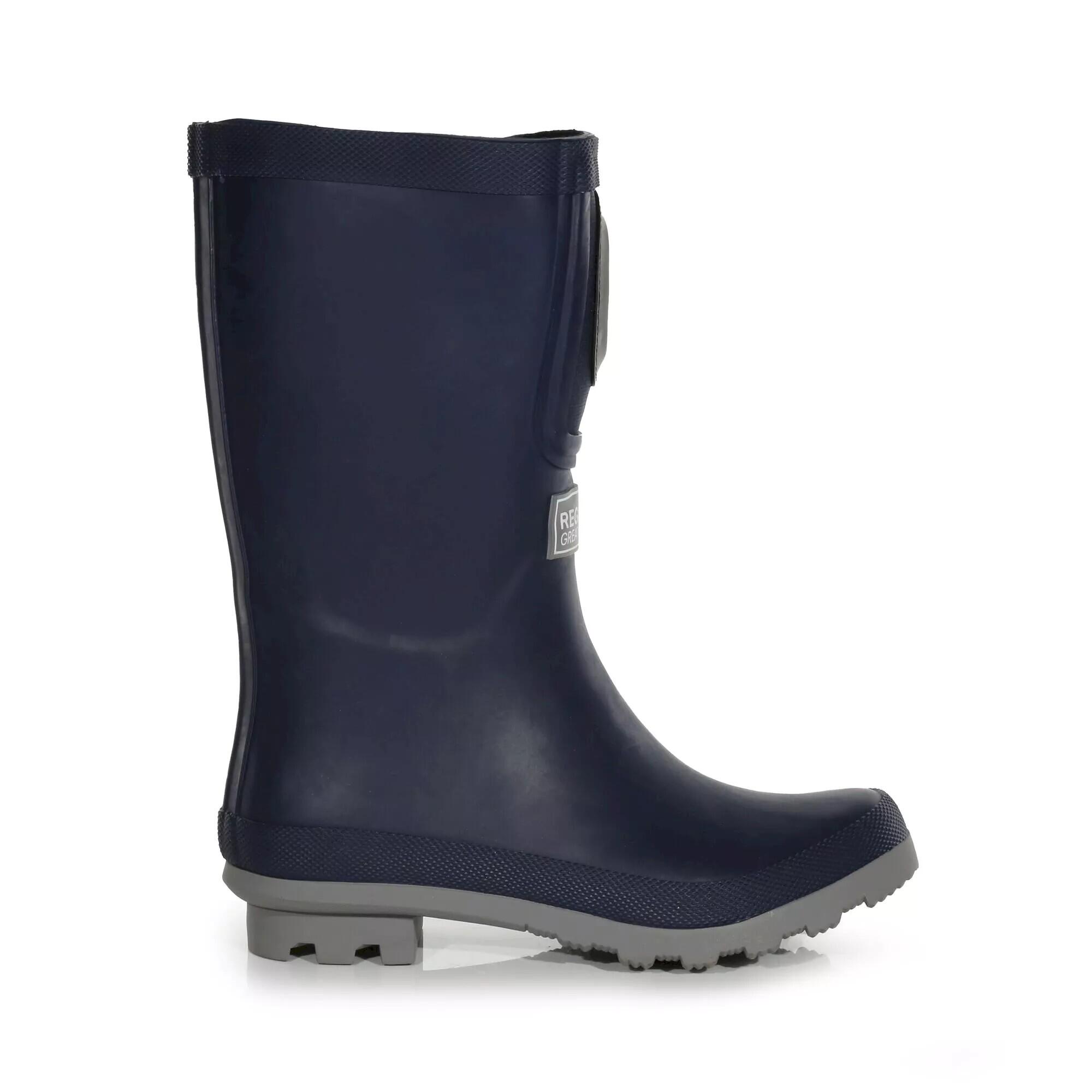 Bottes De Pluie FAIRWEATHER SHINE BRITE Enfant (Bleu Marine / Gris Orage) 3/5