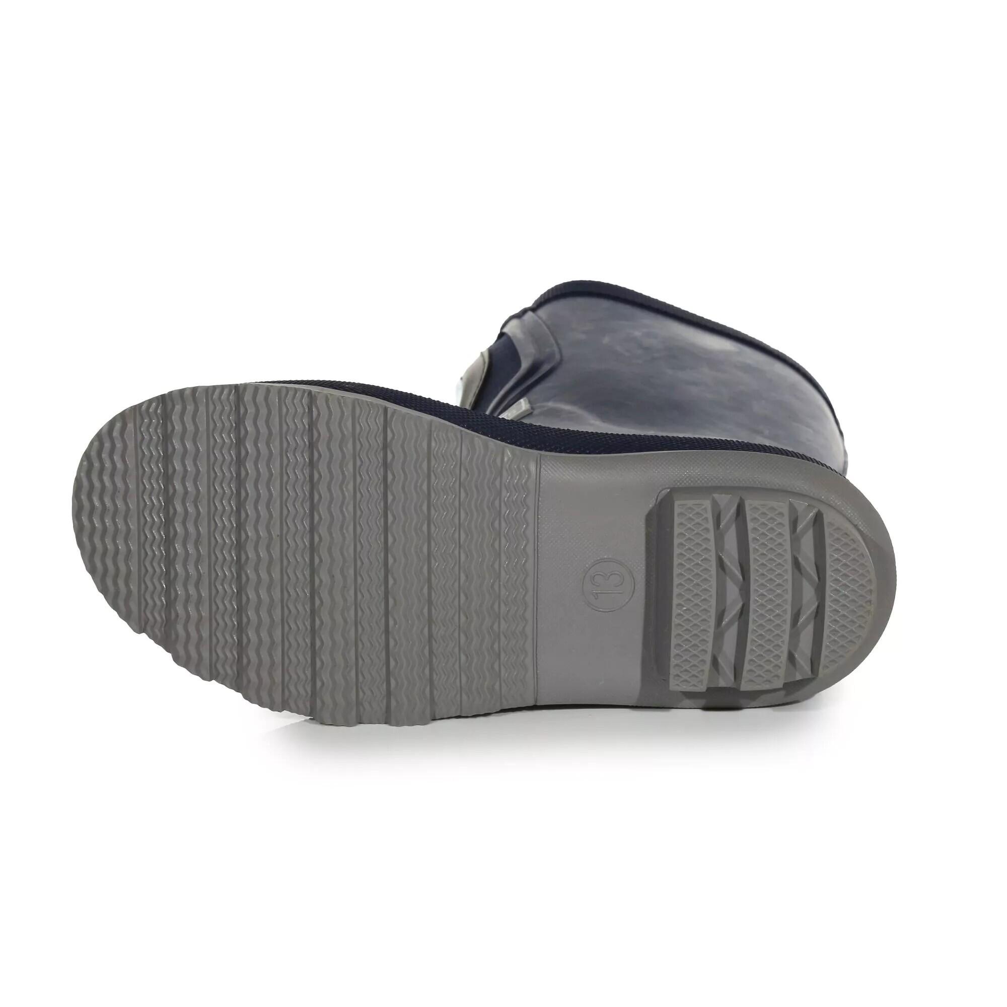 Bottes De Pluie FAIRWEATHER SHINE BRITE Enfant (Bleu Marine / Gris Orage) 4/5