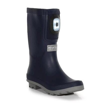 Bottes De Pluie FAIRWEATHER SHINE BRITE Enfant (Rouge Sombre / Rose Pâle Vif)