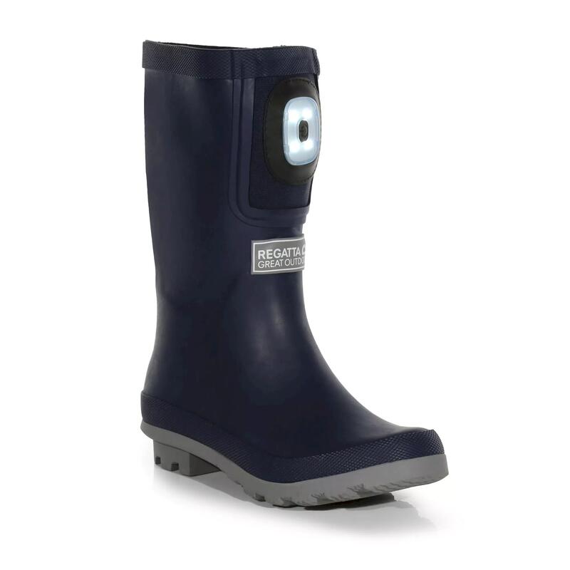 Bottes de pluie FAIRWEATHER SHINE BRITE Enfant (Bleu marine / Gris orage)