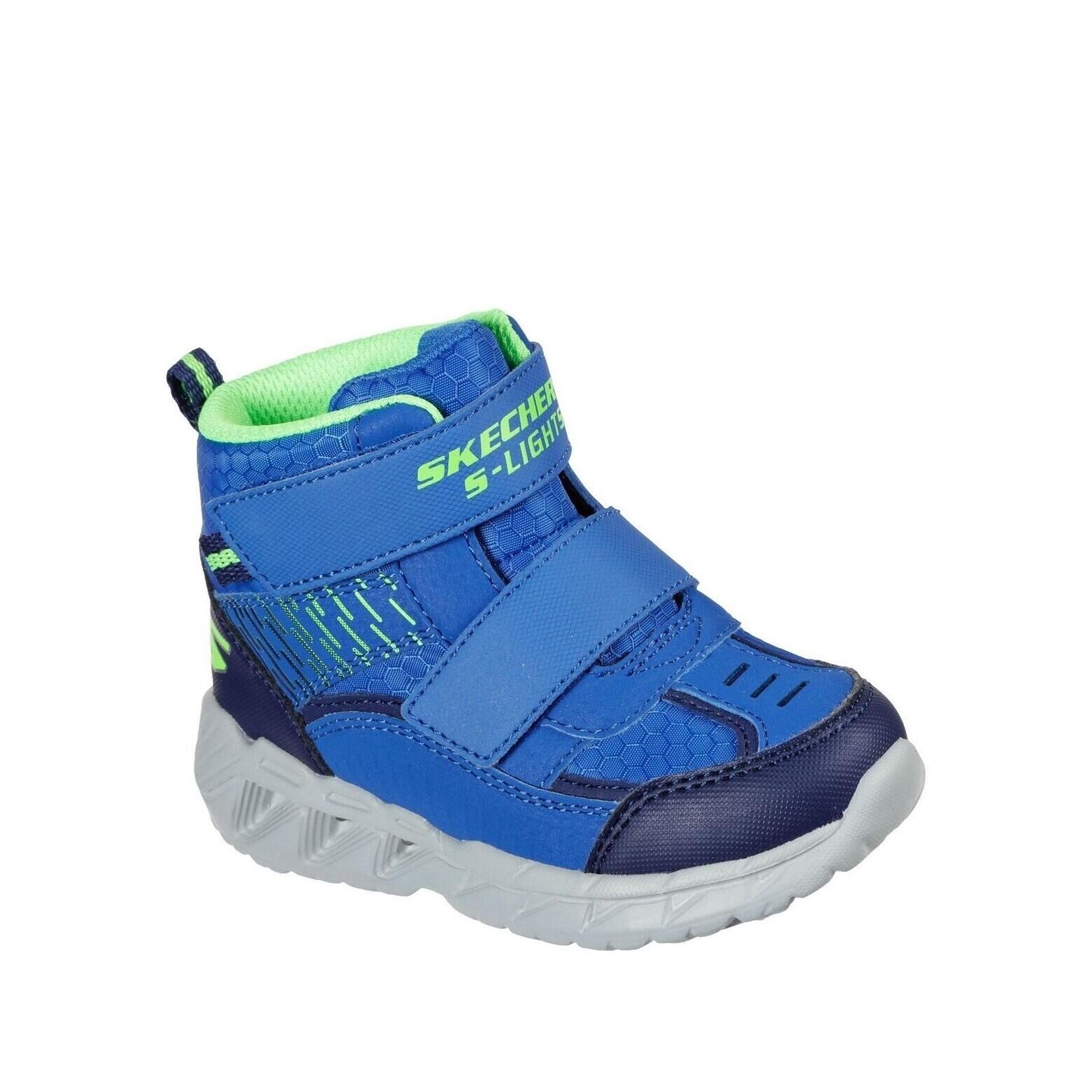 SKECHERS Childrens/Kids S Lights MagnaLights Boots (Blue/Navy)